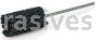 Weiler 34212 CrossFlex Standard Duty Bore Brush 1-5/8 Diameter 240 SC Grit