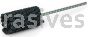 Weiler 34218 CrossFlex Standard Duty Bore Brush 1-7/8 Diameter 120 SC Grit