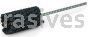 Weiler 34220 CrossFlex Standard Duty Bore Brush 1-7/8 Diameter 240 SC Grit