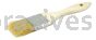 Weiler 40067 1-1/2" Chip & Oil Brush White Bristle 1-1/2" Trim Length Wood Handle