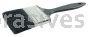 Weiler 40103 3" Industrial Varnish Brush Black China Bristle 2-1/4" Trim Length Blue Plastic Sash