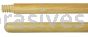 Weiler 42380 60" Bamboo Handle Threaded Wood Tip 15/16" Diameter