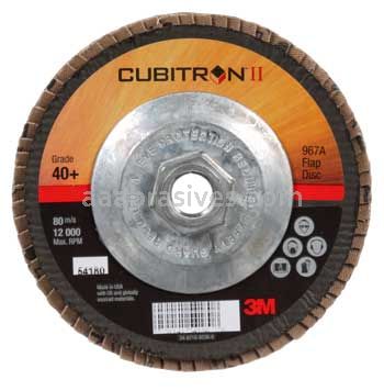 3M™ 7100049327 5 x 5/8-11 40+ Grit 967A T29 Cubitron™ II Flap Disc