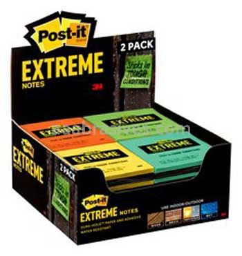 Post-it&trade; Extreme Notes EXTRM33-CNTRTP 3 in x 3 in 3M 7100155075