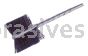 Osborn 3/4” SIDE ACTION NYLON TUBE BRUSH (.010 NYLON WITH 3/32” STEM DIA)#35366/