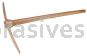 CS Unitec™ EX1008-560A 560mm Railroad Pick Aluminum Bronze Handle Included