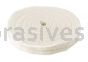 Unmounted Buffing Wheel 6" Dia. 1/2" Arbor Hole 80 Ply Spiral Sewn 156-H80 Cotton White