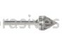 SJ-42 1/8x3/32x1/8 60% Included Angle Double Cut Carbide Burr