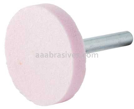 Norton 69078645343 W235 1-1/2 x 1/4 Pink 86A A/O Vitrified Bond Mounted Point