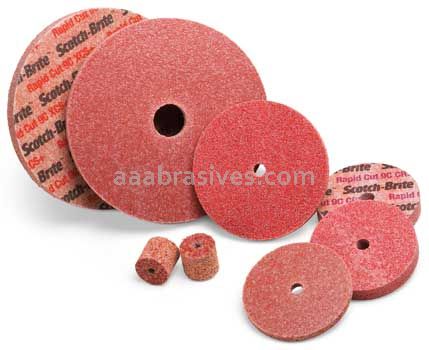 3M&trade; Scotch-Brite&trade; 7100142530 1 x 1 x 1/4 9C XCS Rapid Cut Unitized Wheel