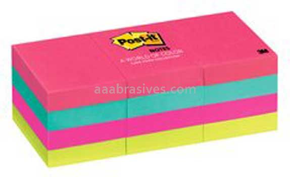 Post-it™ Notes 653AN 1 3/8 in x 1 7/8 in Cape Town Collection 3M 7100045376