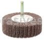Weiler 54507 3" x 1" Non-Woven Stem-Mounted Interleaf Flap Wheel 180 AO 1/4" Stem