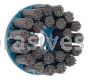 Weiler 85816 4" Nylox Disc Brush Crimped Filament .040/120 SC Fill 7/8" Arbor Hole