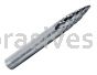 SG-1 1/4x5/8x1/4"sk Pointed Tree Double Cut Titanium Coated Carbide Burr