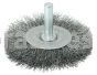 Weiler 17959 2-1/2" Stem-Mounted Crimped Wire Radial Wheel .008" Steel Fill 1/4" Stem