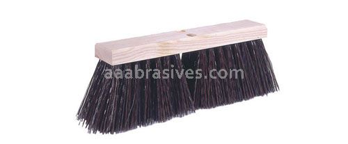 14" Street Broom, 6-1/4" Trim, Bass & Palmyra Blend Fill
