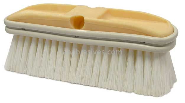 Weiler 44510 9-1/2" Truck Wash Brush Flagged White Polystyrene Fill