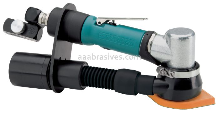 Dynabrade 58017 - Dynafine Detail Sander, Central Vacuum .12 hp, 7 Degree Offset, 15,000 RPM, 1/32" Orbit, Rear Exhaust