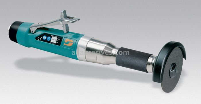 Dynabrade 52576 3" Straight-Line 6" Extension Cut-Off Wheel Tool 1 hp, 15,000 RPM, Rear Exhaust, 3/8"-24 Spindle Thread