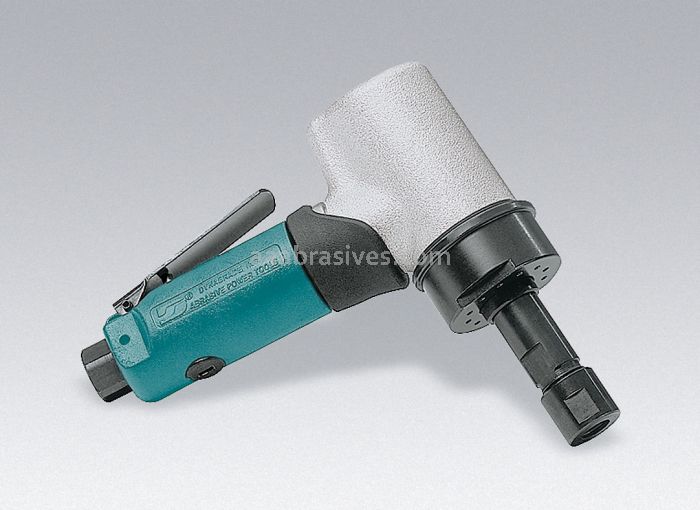 Dynabrade 52242 - .7 hp 7 Degree Offset Die Grinder 20,000 RPM, Gearless, Front Exhaust, Long Shank, 1/4" Collet