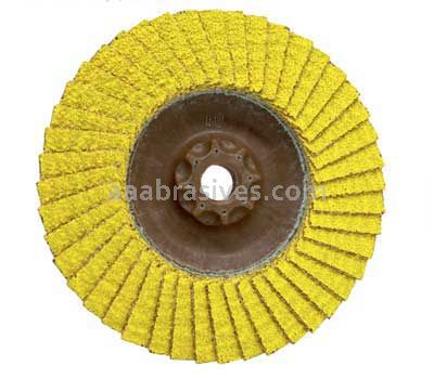 CS Unitec 93520 4-1/2 x 5/8-11 Spin-On 40/60 Grit PLANTEX® SUNFIRE® CERAMIC Flap Disc