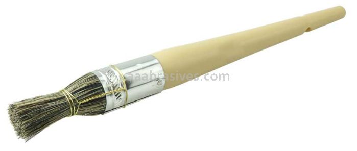 Weiler 40078 13/16" Bridled Glue Brush Grey China Bristle 1-3/4" Trim Length Long Foam Handle
