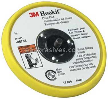 3M™ 7010361171 5 x 3/8 x 5/16-24 Hookit™ External Low Profile Disc Pad 28852