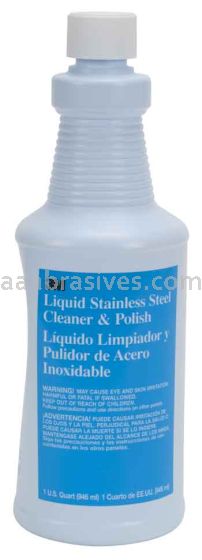 3M™ 7010316452 Liquid Stainless Steel Cleaner & Polish 1 Liquid Quart Bottles