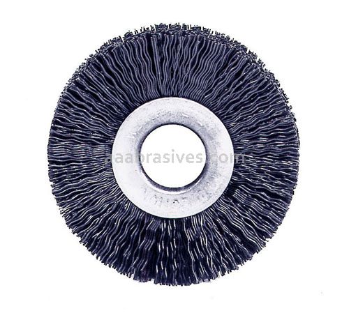 Weiler 29025 - 1-1/2" .010, 3/8" AH Copper Center Nylon Wheel - 012382290252