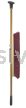 Weiler 44604 24" Pro-Flex Maroon Polypropylene Sweep with 60" Hardwood Handle