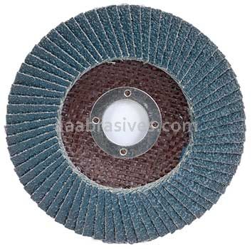 4-1/2 x 5/8-11 40 Grit Merit Type 29 Zirc Powerflex Flap Discs