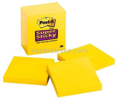 Post-it&trade; Notes 654-5SSY 3 in x 3 in Electric Yellow 3M 7100077734