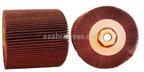 4-1/4X4X5/8-11, 40 A/O, Abrasive Flap Roll