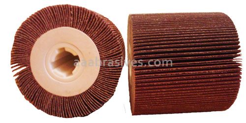 4x4x3/4 Quad Keyway, 60 A/O, Abrasive Flap Roll