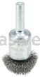 Weiler 10033 1" Circular Flared Crimped Wire End Brush .006" Steel Fill