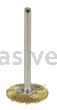 Weiler 26141 3/4" Miniature Wire Wheel .003" Brass Fill 3/32" Stem