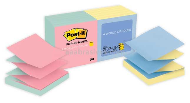 Post-it&trade; Pop-up Notes R330-U-ALT 3 in x 3 in Ultra Colors 3M 7100088496