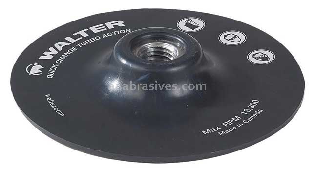 Walter 15M154 5x5/8-11 Black Turbo Quick Change Backing Pad