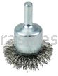 Weiler 10047 1-1/2" Circular Flared Crimped Wire End Brush .020" Stainless Steel Fill