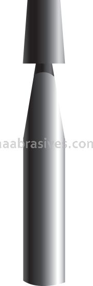 B-95, 1/8x3/16x1/8"sk, Mounted Point, Vitrified, PA/O