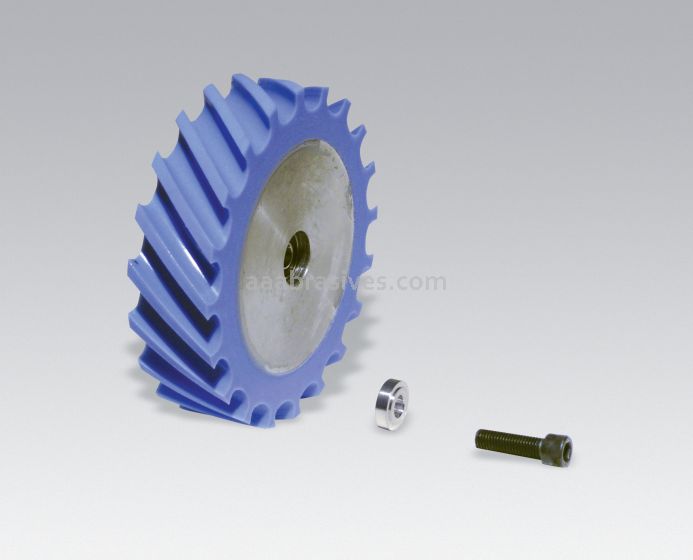 Dynabrade 11636 Contact Wheel Ass"y, 4" Dia. x 1" W x 5/8" I.D.