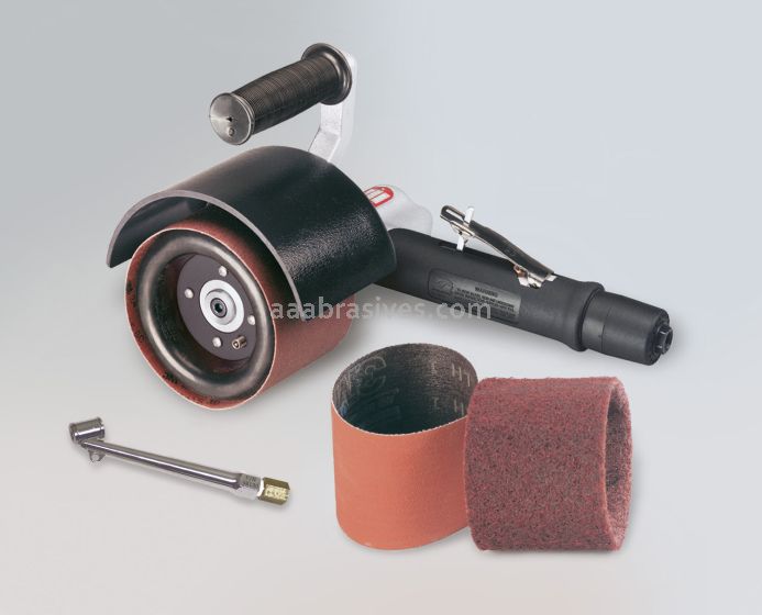 Dynabrade 13410 Dynisher Finishing Tool Versatility Kit .7 hp, 7 Degree Offset, 3,400 RPM, Rear Exhaust, 3/4" Dia. Arbor