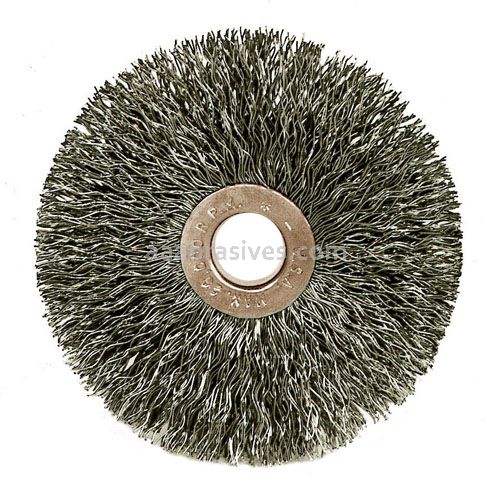 2-1/2" Copper Center Crimped Wire Wheel, .014, 5/8" A.H. (C-2-1/2)