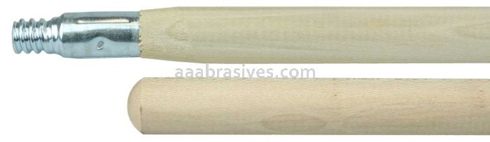 Weiler 44435 60" Hardwood Handle Threaded Metal Tip 1-1/8" Diameter