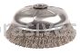 Weiler 14166 6" Crimped Wire Cup Brush .020" Stainless Steel Fill 5/8"-11 UNC Nut