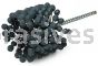Weiler 34253 CrossFlex Standard Duty Bore Brush 2-7/8 Diameter 320 SC Grit