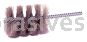 Weiler 21473 2" Nylox Power Tube Brush .022/320 SC Fill 2-1/2" Brush Length