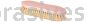 9" Pointed End Scrub Brush, 1-1/8" White Synthetic Fill