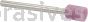 W-161, 1/4x5/16x1/8"sk, Mounted Point, Vitrified, PA/O