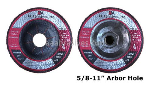 4x1/4x3/8 Grinding Wheel T-27 Resin Bond A24N Metal